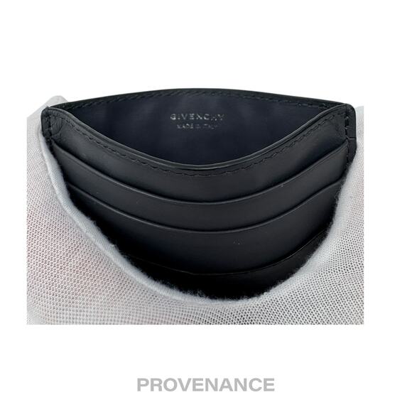 🔴 Givenchy Logo Card Holder Wallet - Grey Leather - Picture 5 of 6